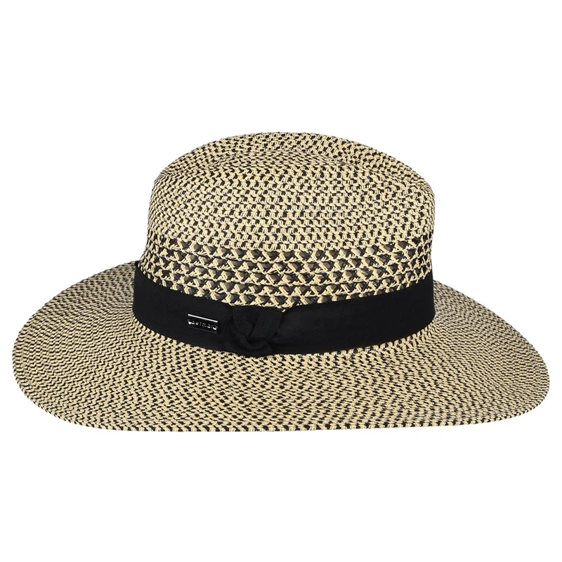 Chapeau Fedora Été Blanchet mélange de beige sable BETMAR