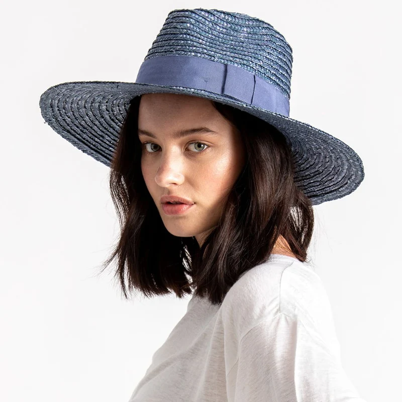 Chapeau Été en Paille Joanna bleu glacé BRIXTON