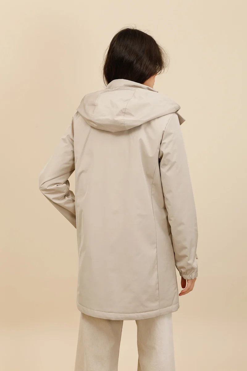 Veste imperméable longue mi-saison