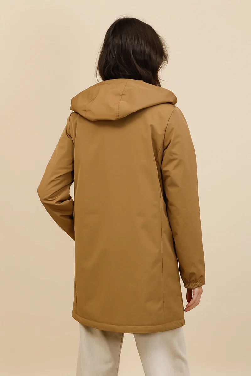 Veste imperméable longue mi-saison