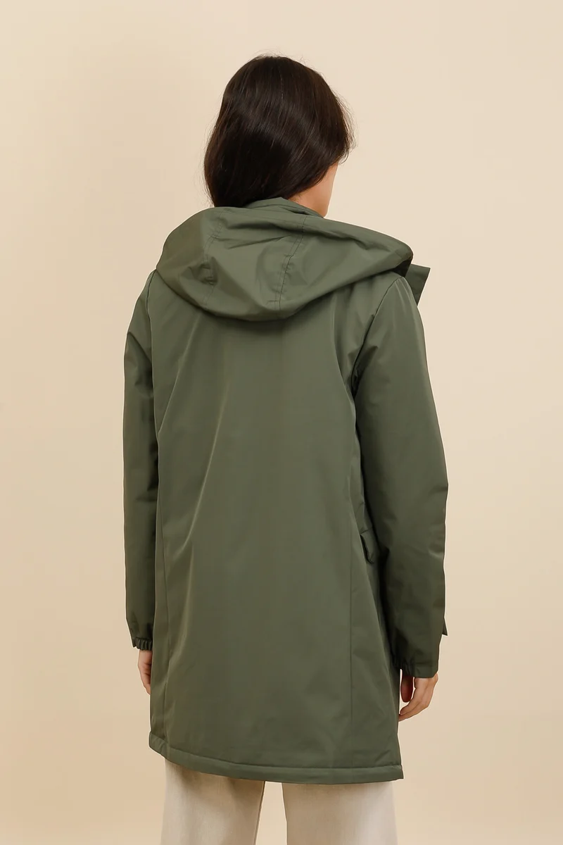 Veste imperméable longue mi-saison