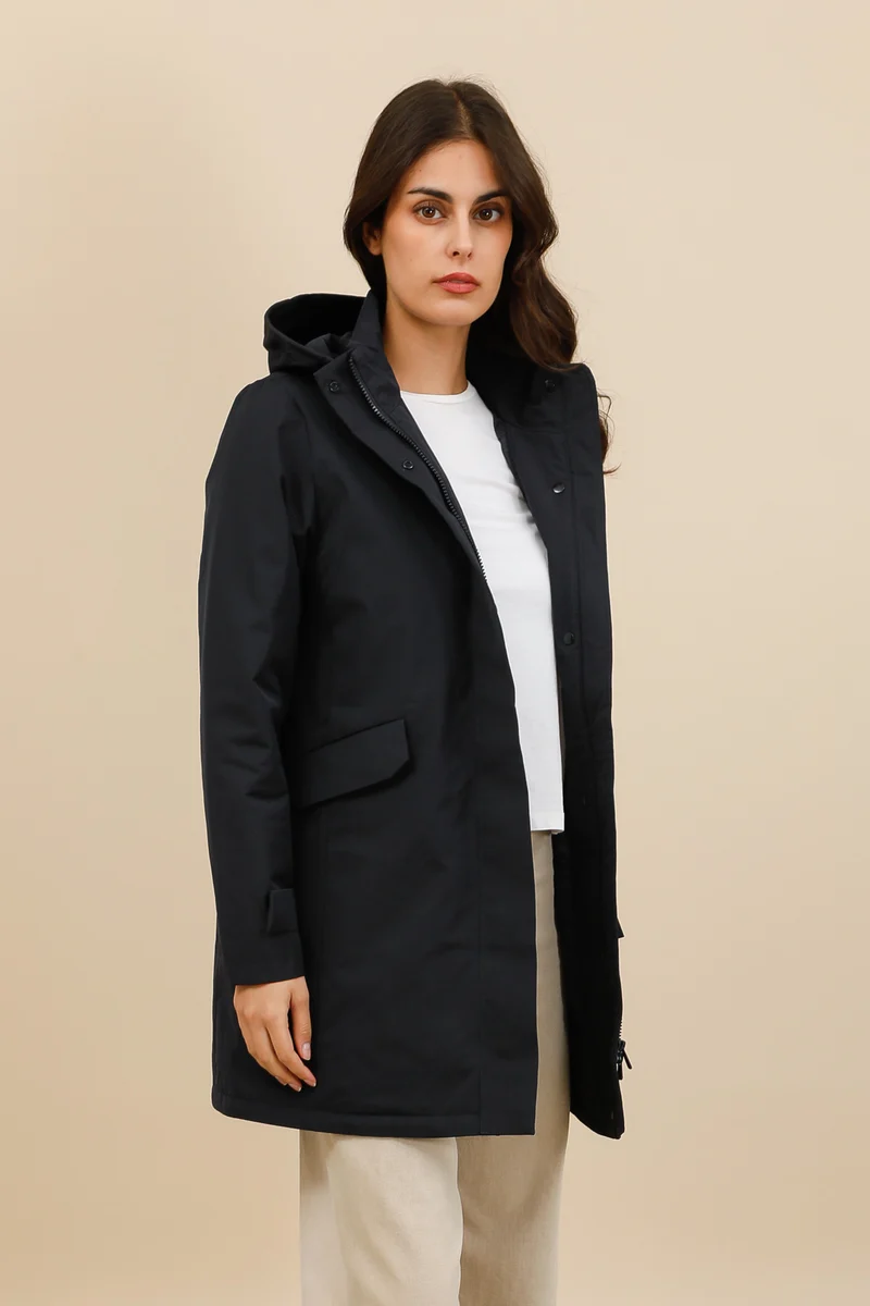 Veste imperméable longue mi-saison