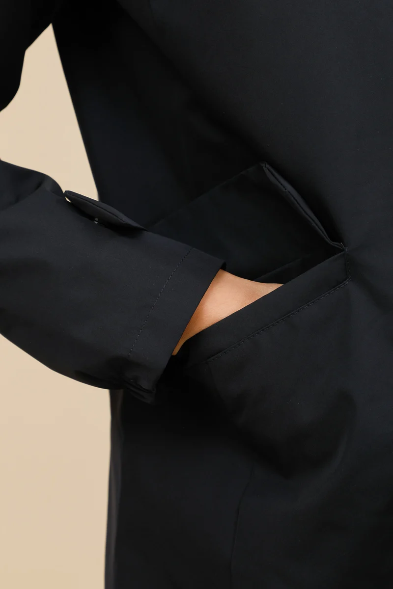 Veste imperméable longue mi-saison