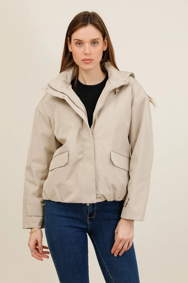 Veste imperméable courte mi-saison