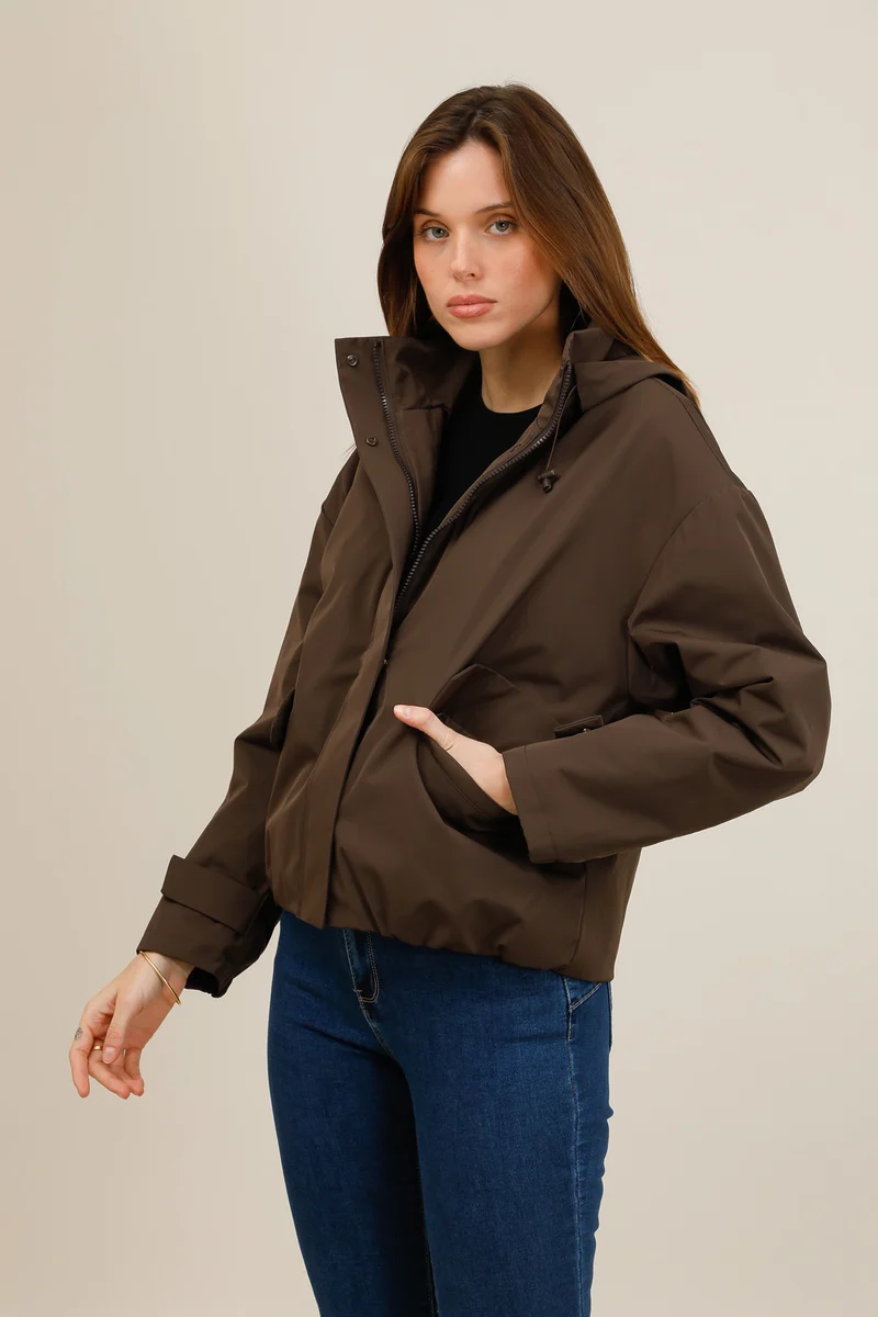 Veste imperméable courte mi-saison