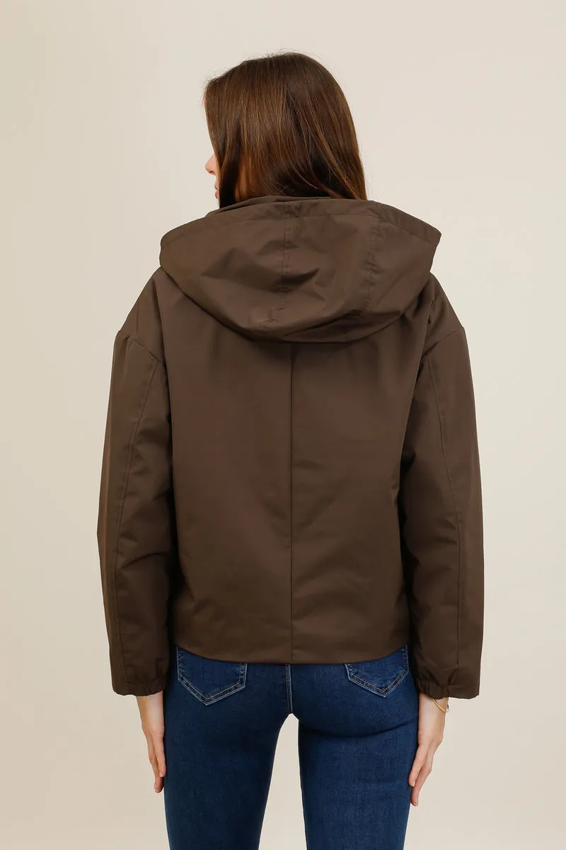 Veste imperméable courte mi-saison