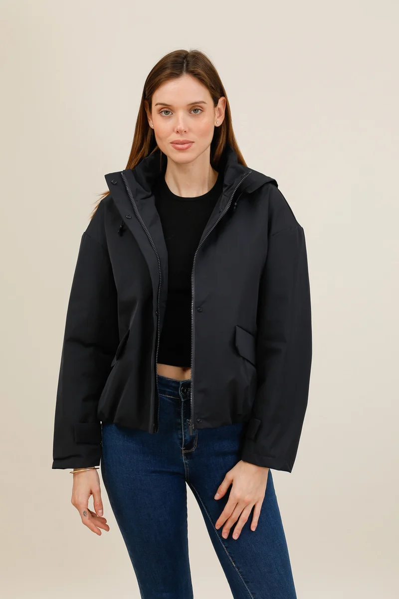Veste imperméable courte mi-saison