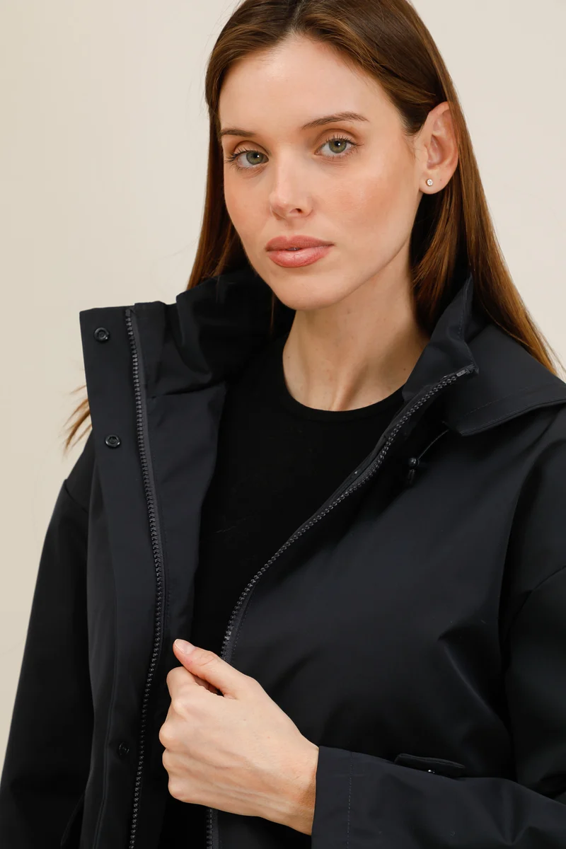 Veste imperméable courte mi-saison