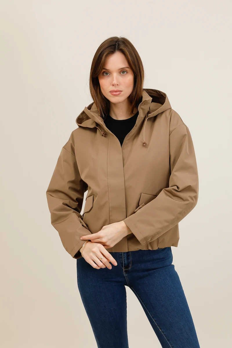 Veste imperméable courte mi-saison