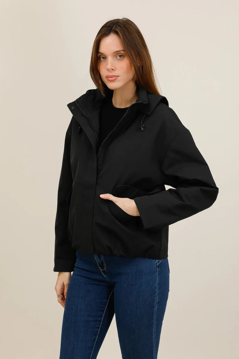 Veste imperméable courte mi-saison