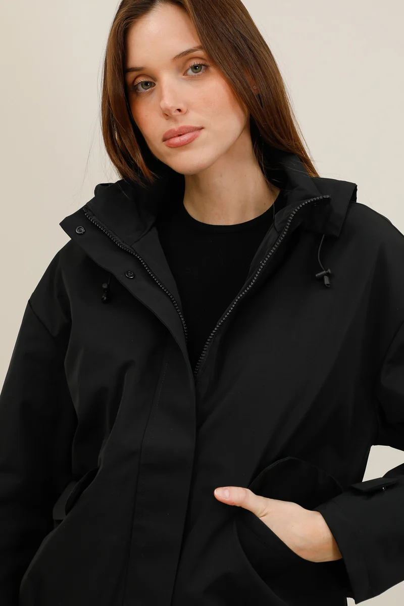 Veste imperméable courte mi-saison