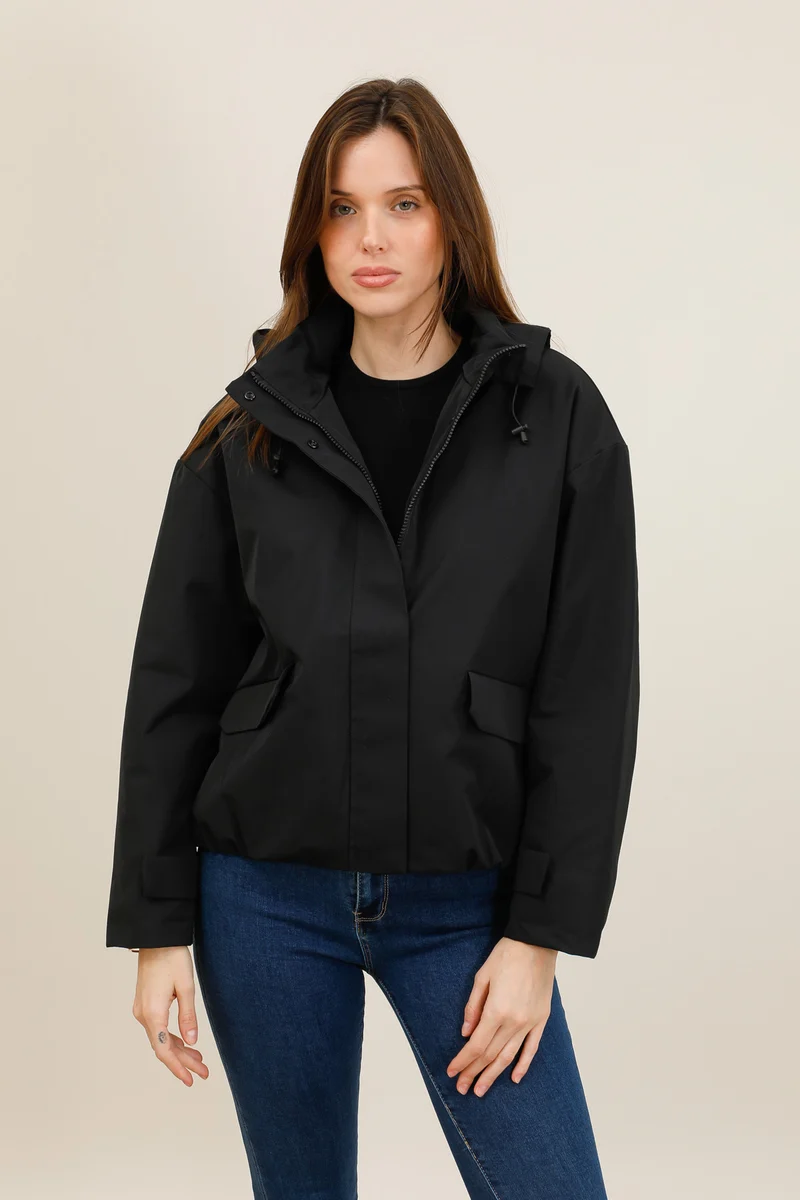 Veste imperméable courte mi-saison