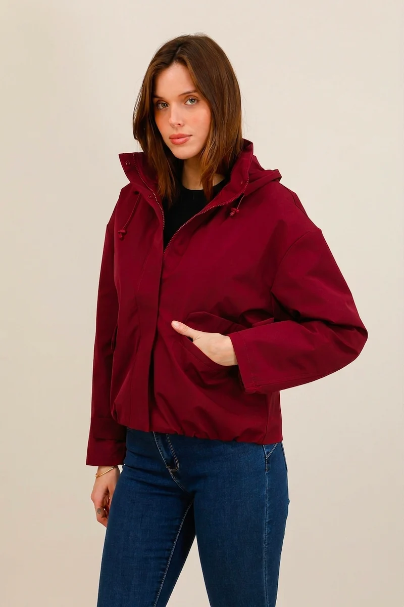 Veste imperméable courte mi-saison