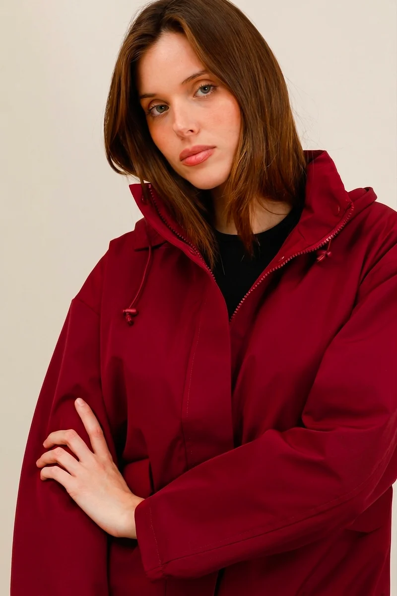 Veste imperméable courte mi-saison