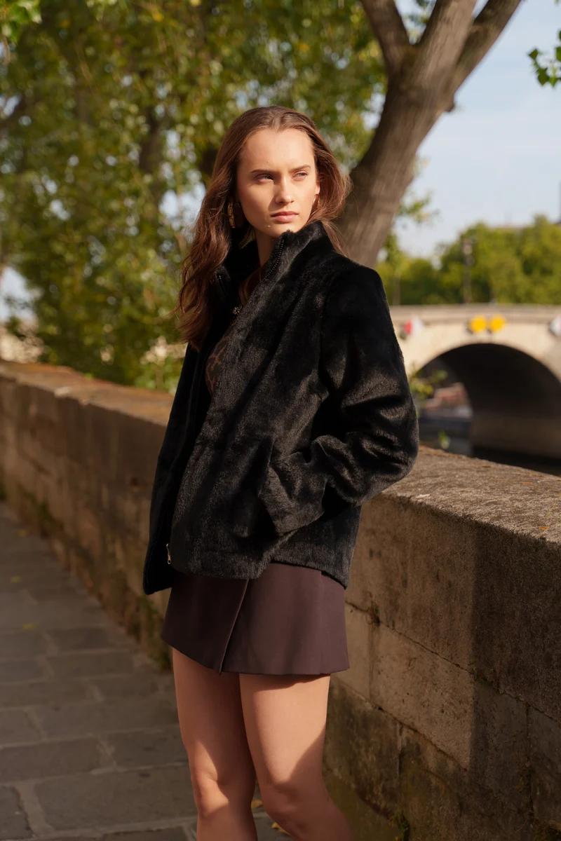 Veste fourrure - 3 en 1
