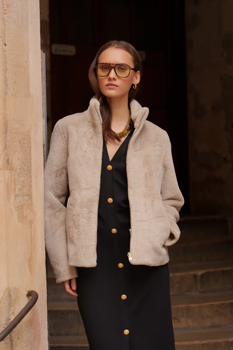 Veste fourrure - 3 en 1