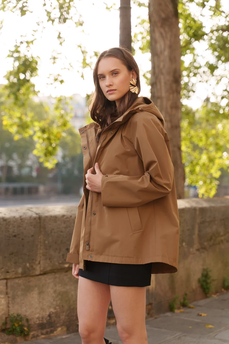 Parka imperméable courte - 3 en 1