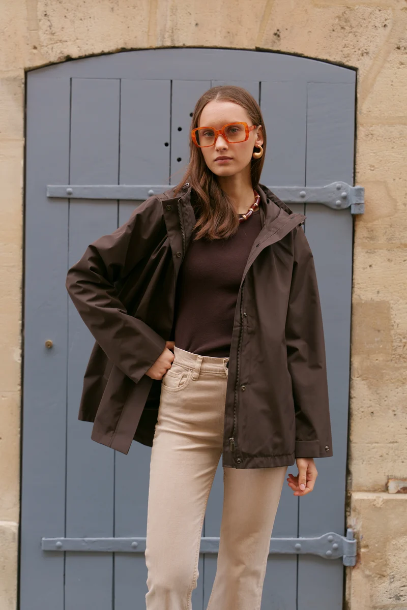 Parka imperméable courte - 3 en 1