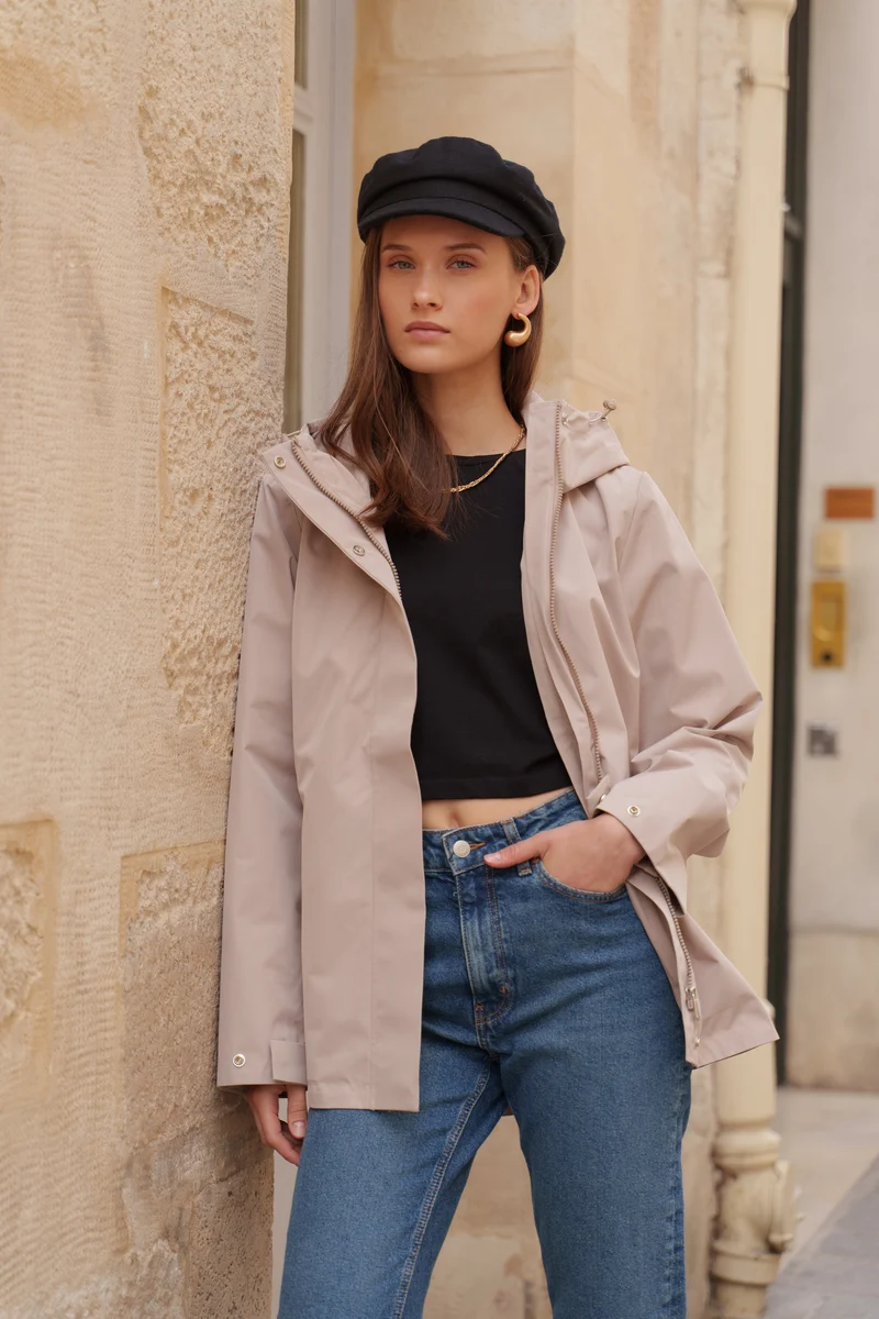 Parka imperméable courte - 3 en 1