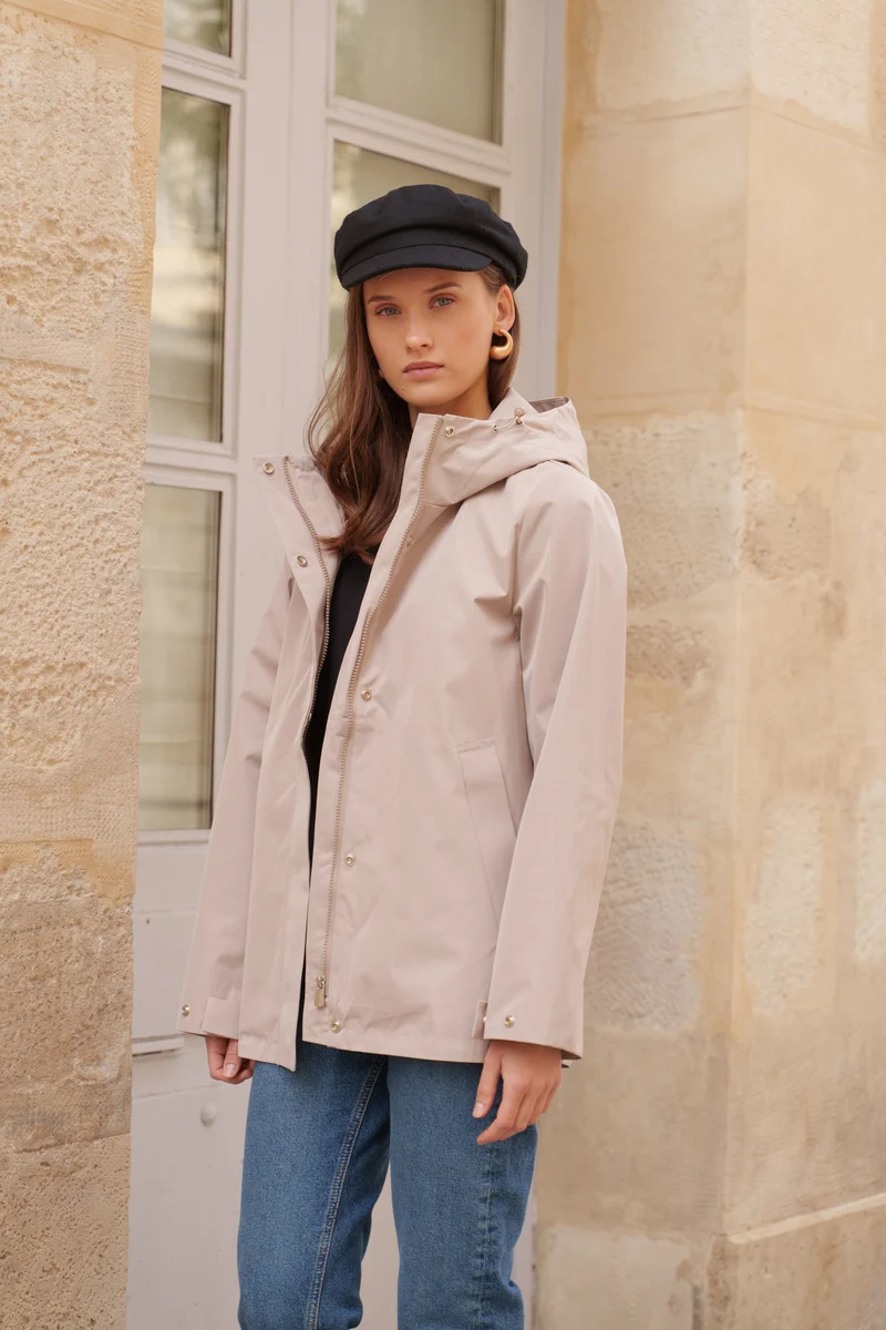 Parka imperméable courte - 3 en 1