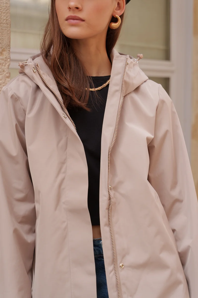 Parka imperméable courte - 3 en 1