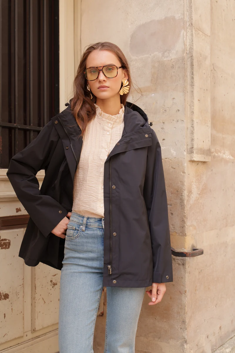 Parka imperméable courte - 3 en 1