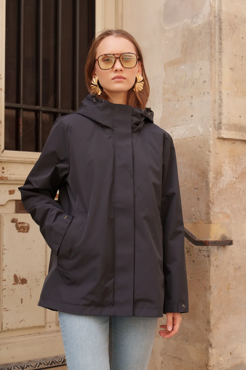 Parka imperméable courte - 3 en 1