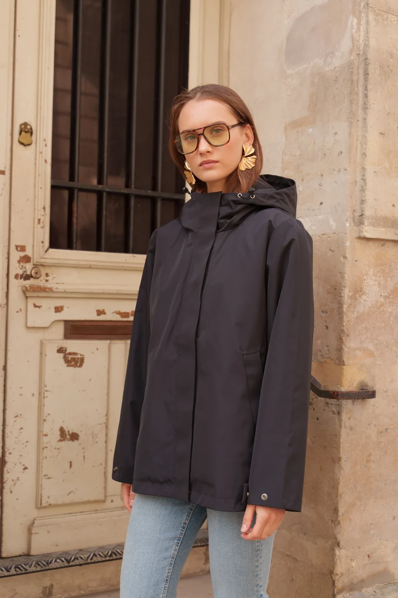 Parka imperméable courte - 3 en 1