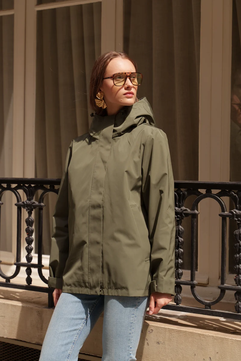 Parka imperméable courte - 3 en 1