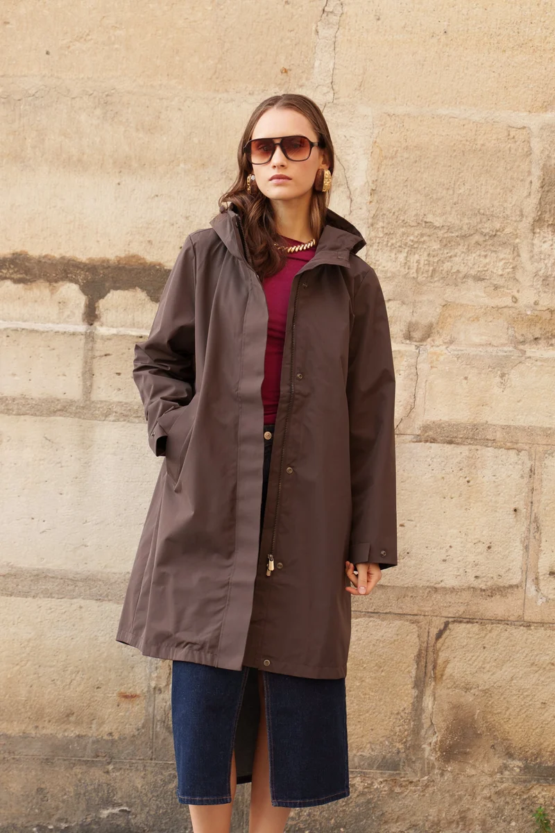 Parka imperméable longue - 3 en 1