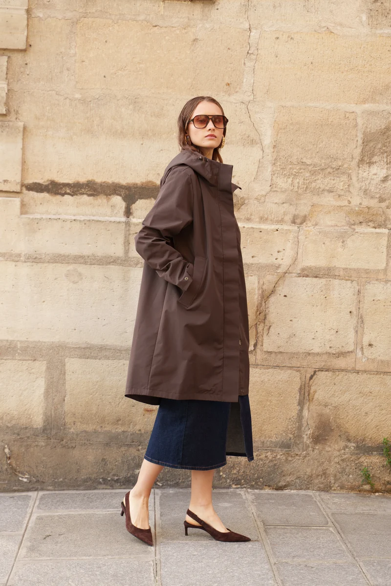 Parka imperméable longue - 3 en 1