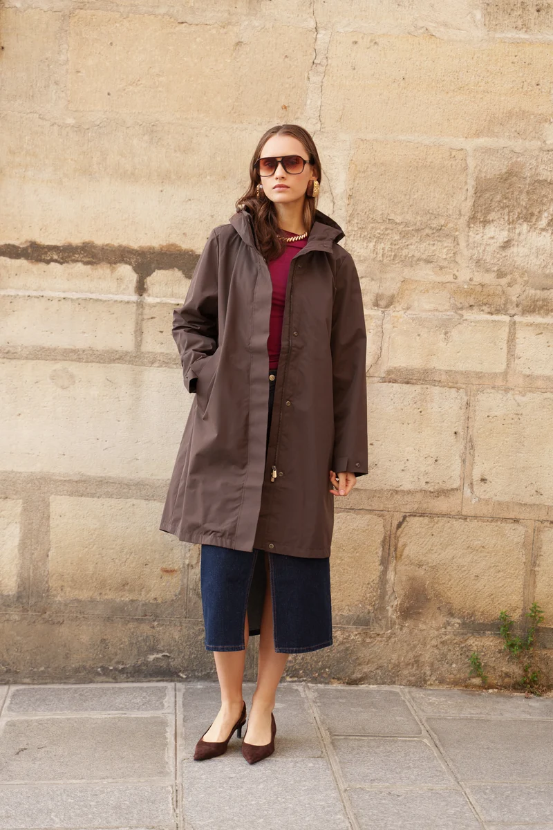 Parka imperméable longue - 3 en 1