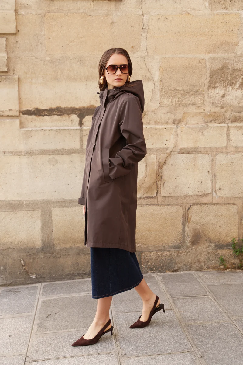 Parka imperméable longue - 3 en 1