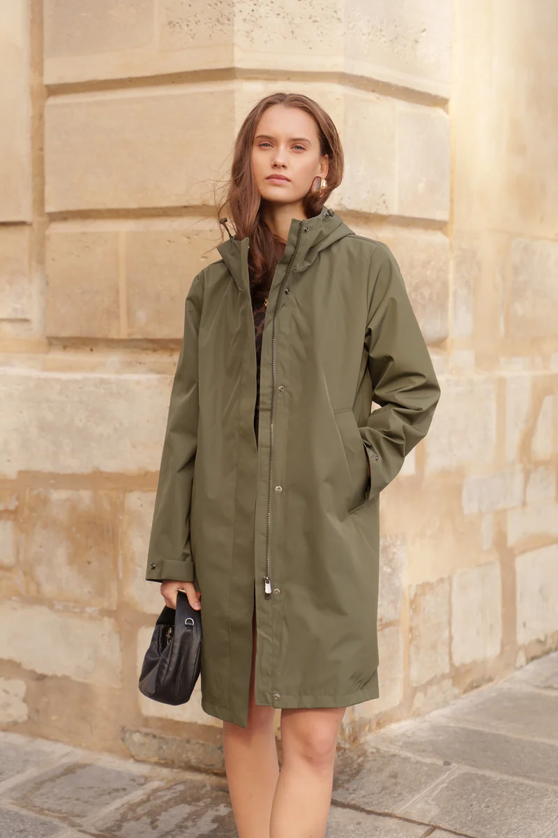 Parka imperméable longue - 3 en 1