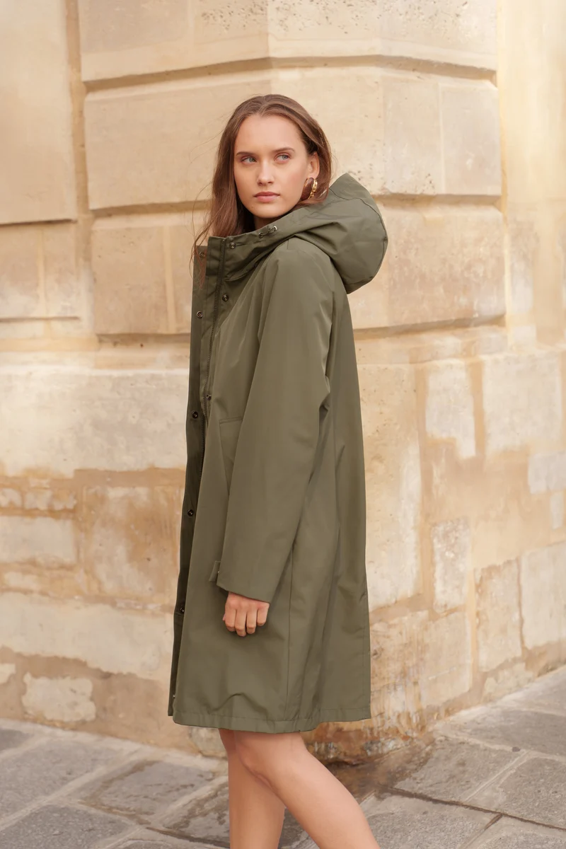 Parka imperméable longue - 3 en 1