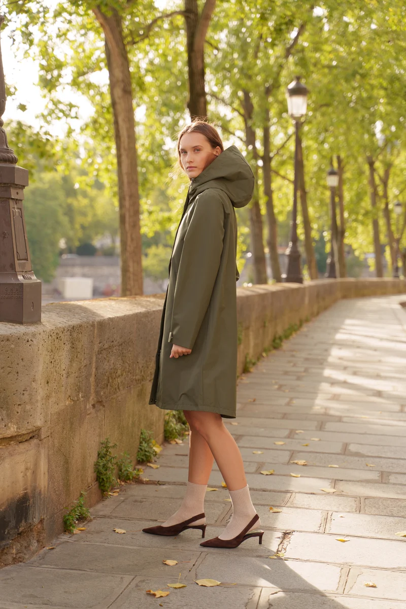 Parka imperméable longue - 3 en 1