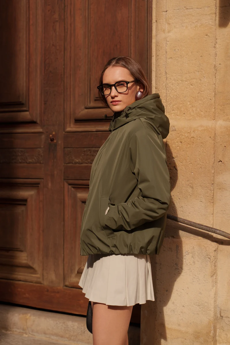 Veste imperméable fourrée