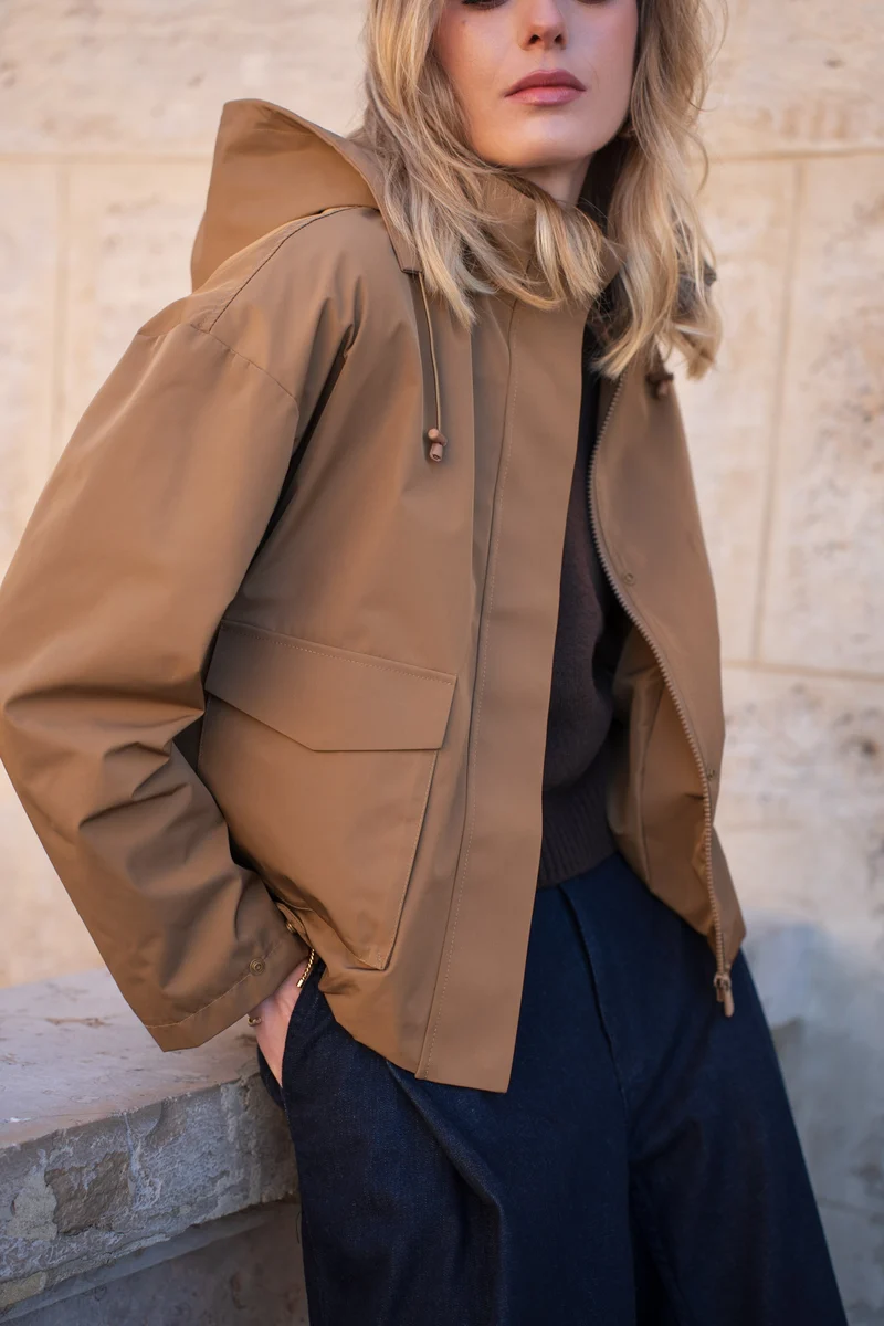 Veste imperméable à poches