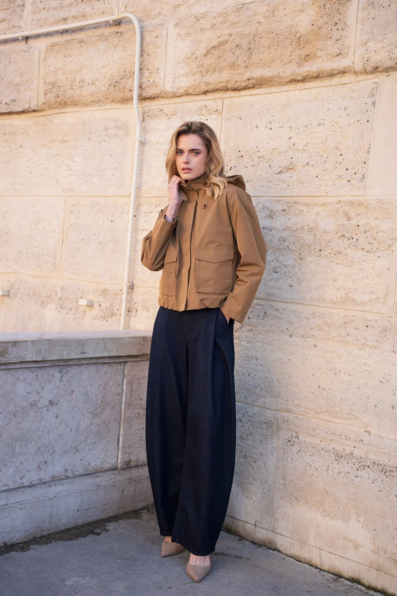 Veste imperméable à poches