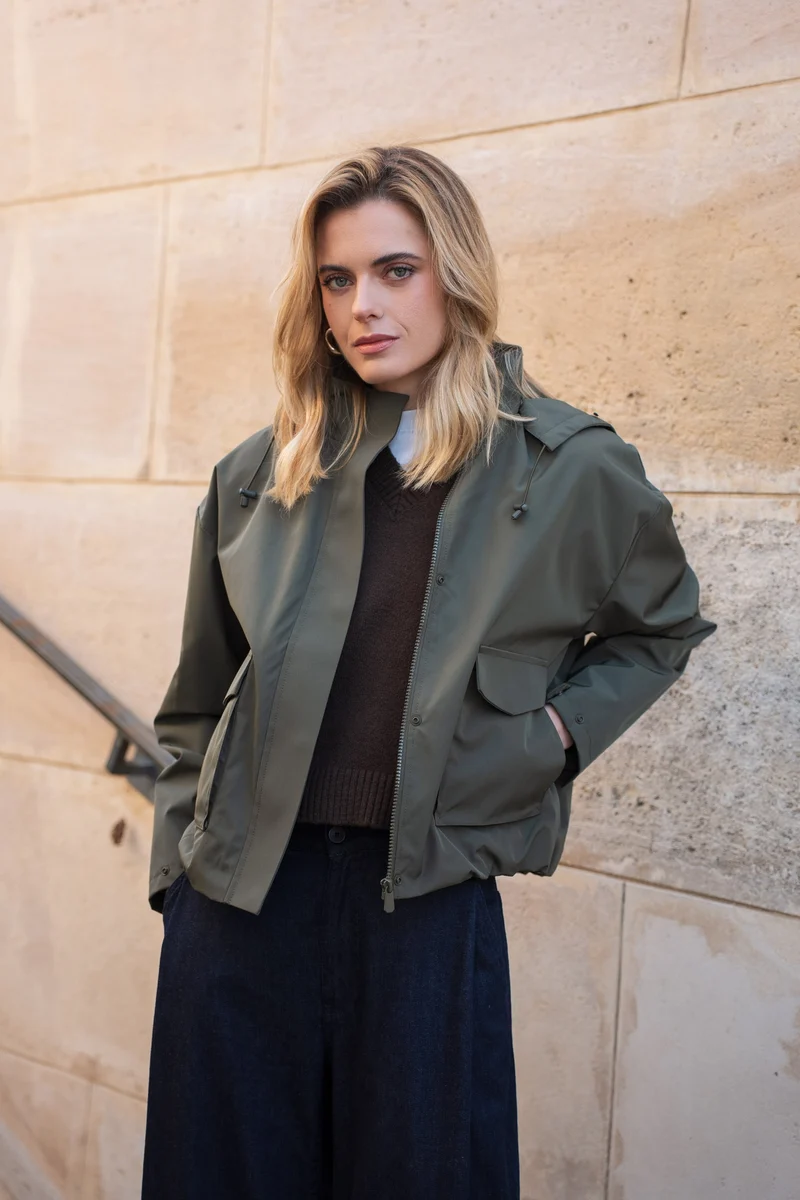 Veste imperméable à poches
