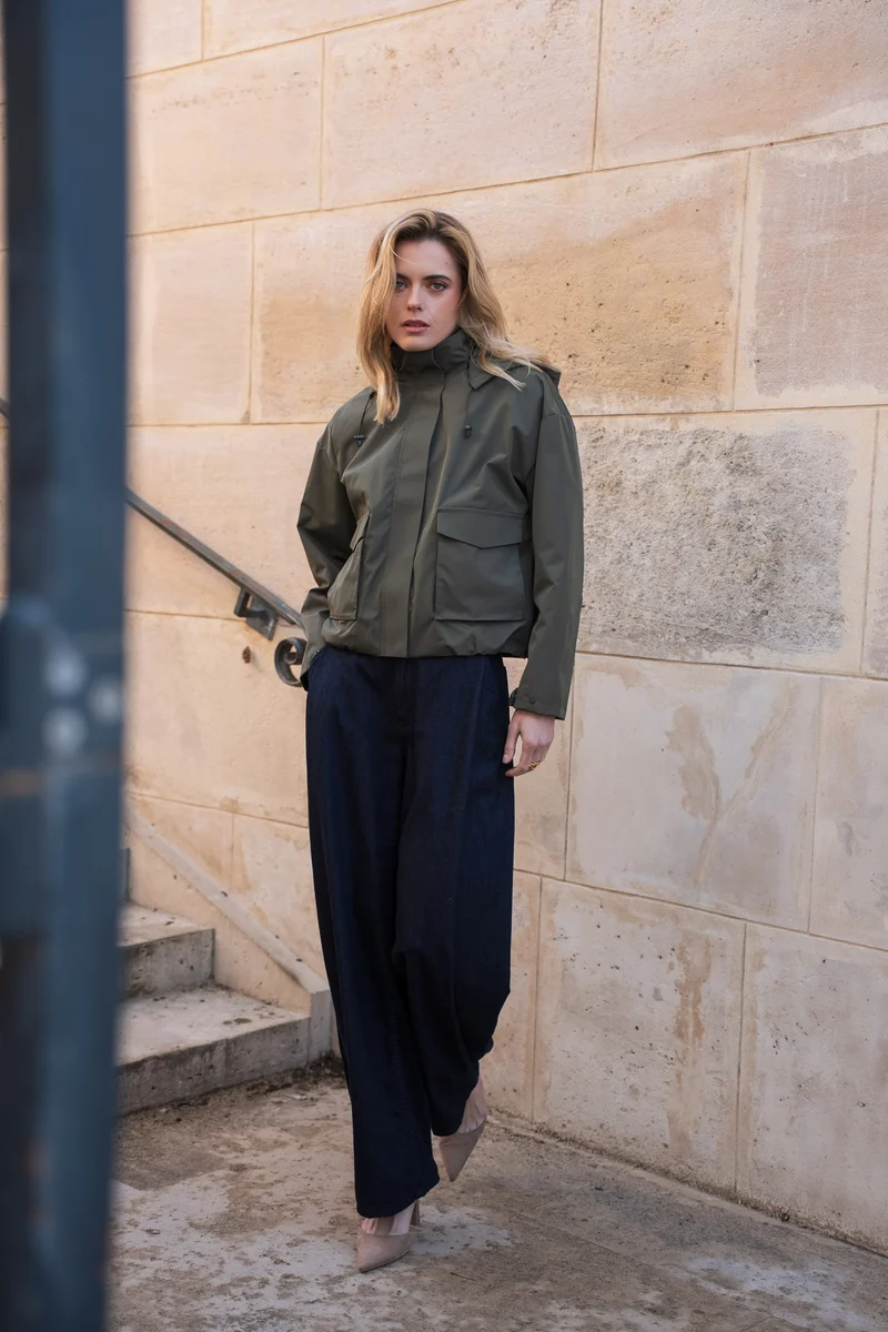 Veste imperméable à poches