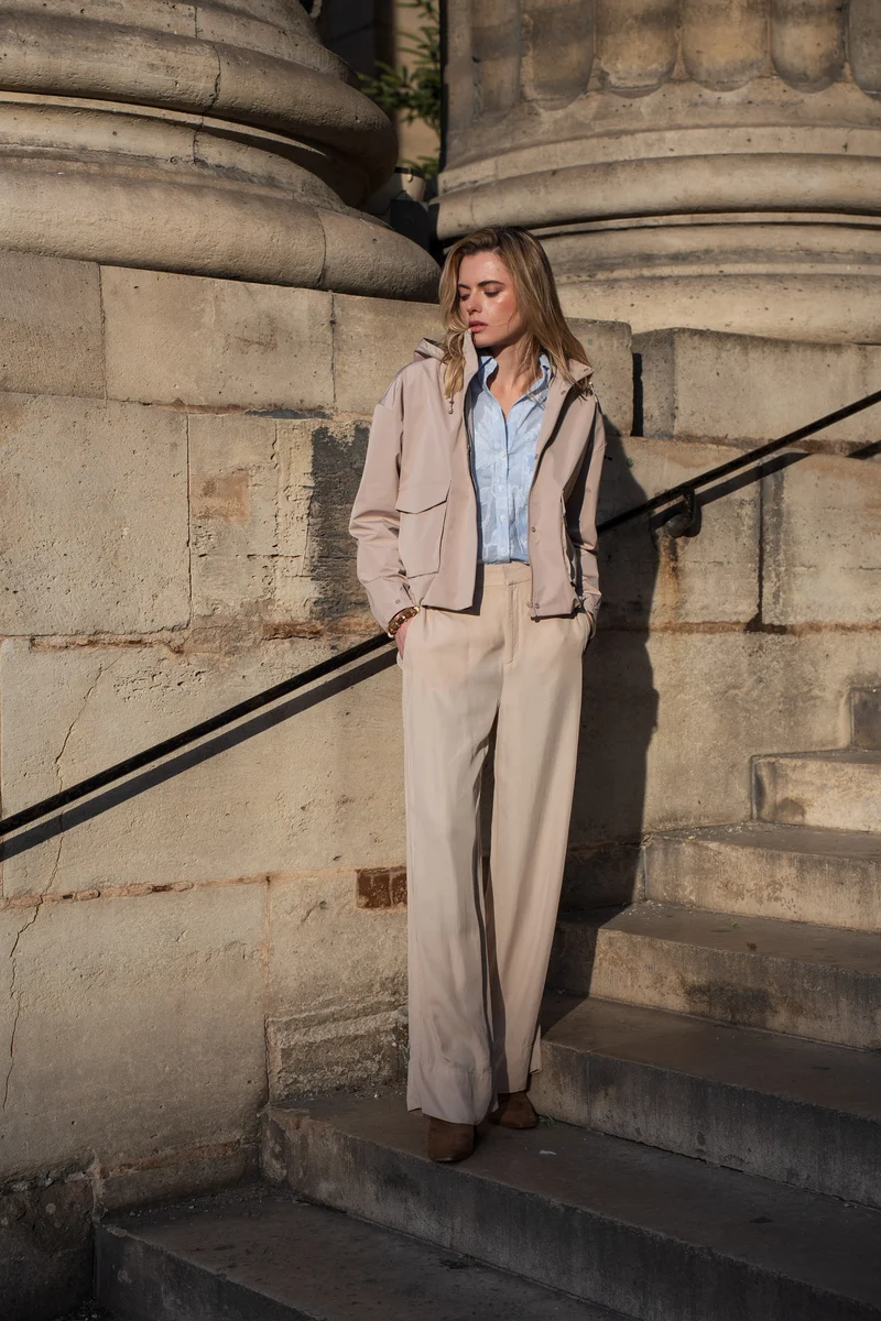 Veste imperméable à poches