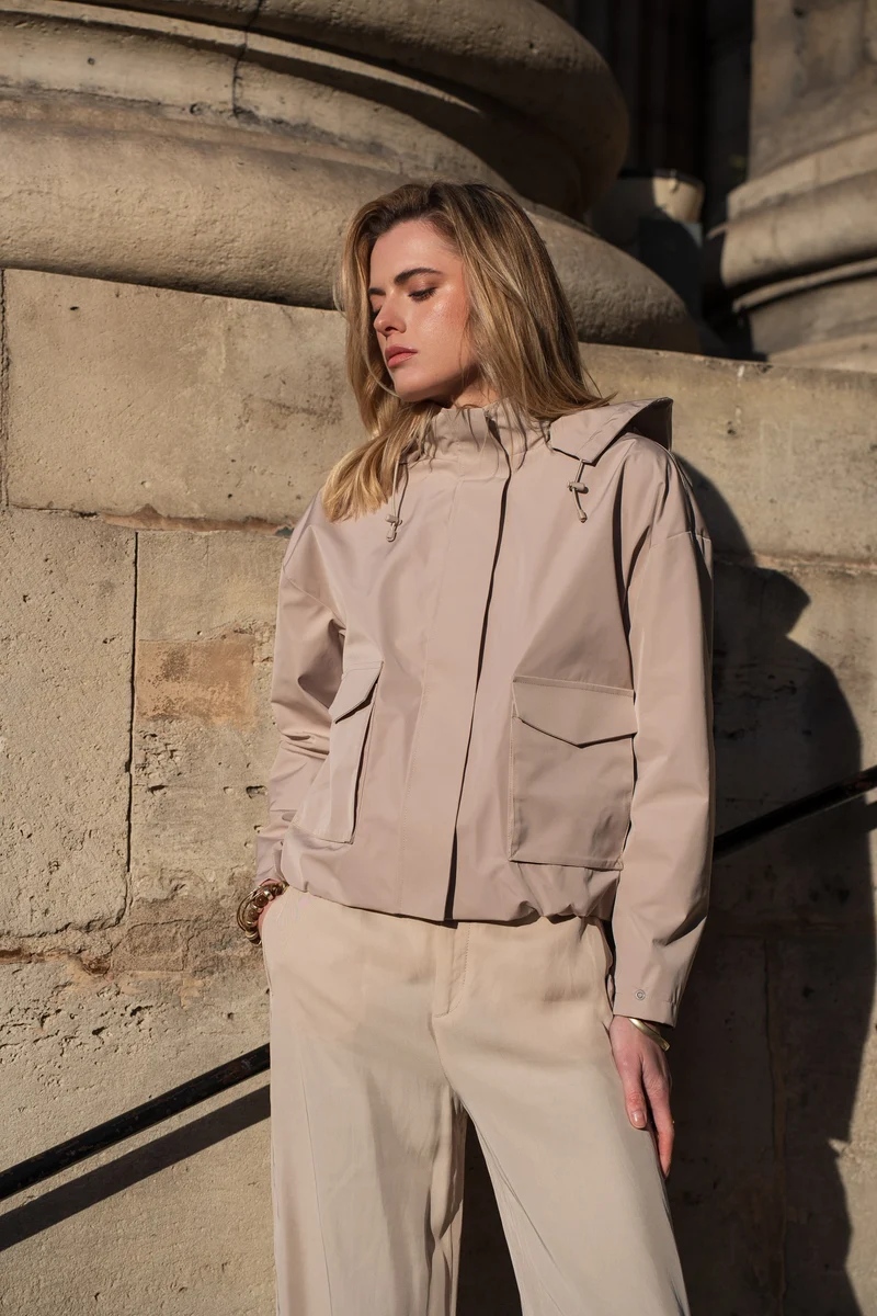 Veste imperméable à poches