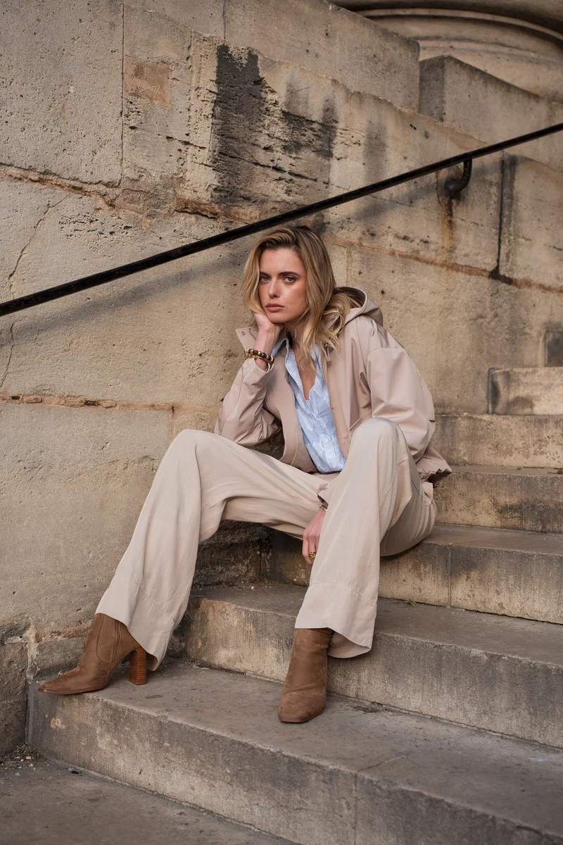 Veste imperméable à poches