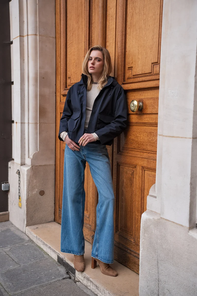 Veste imperméable à poches