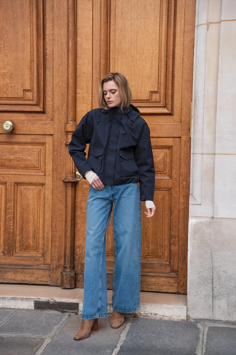 Veste imperméable à poches
