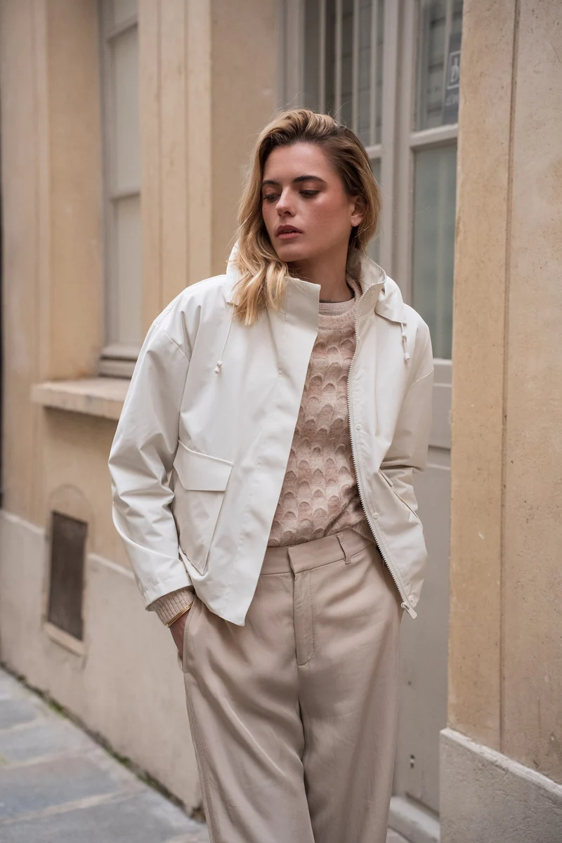 Veste imperméable à poches