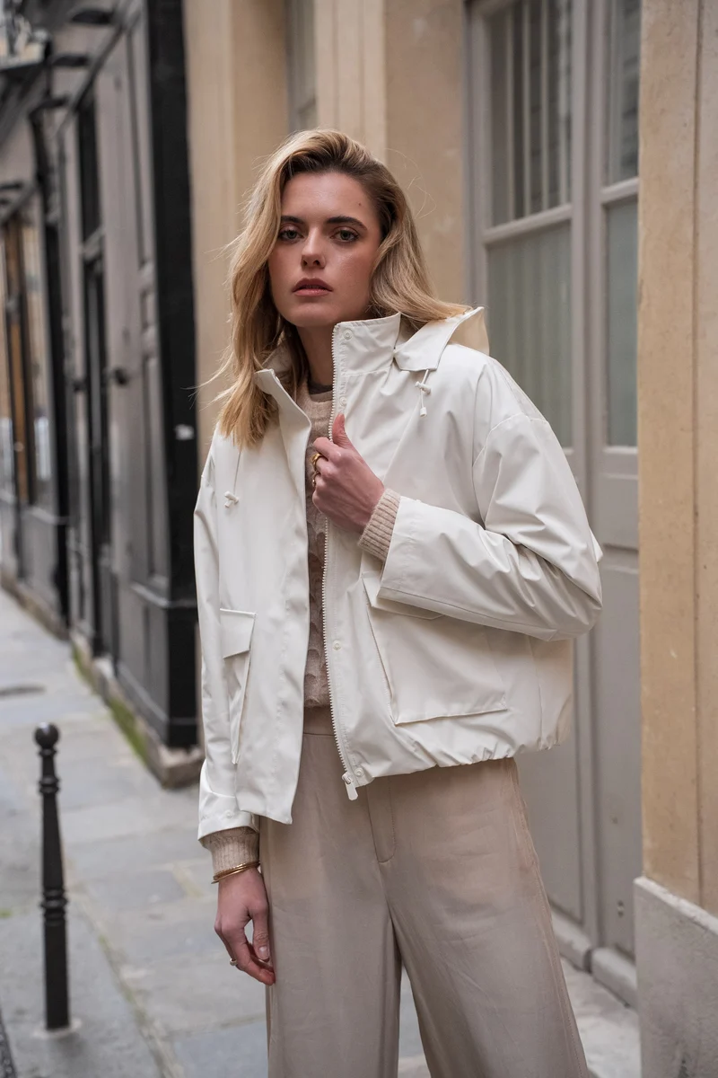 Veste imperméable à poches