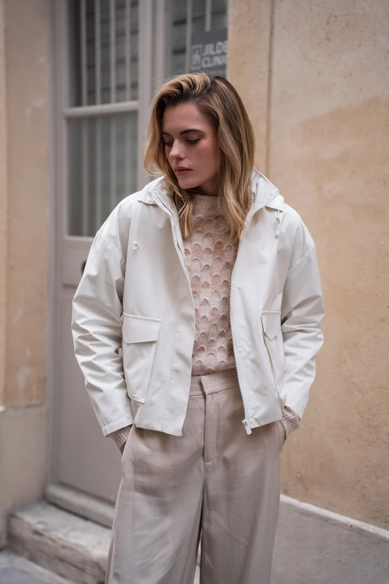 Veste imperméable à poches