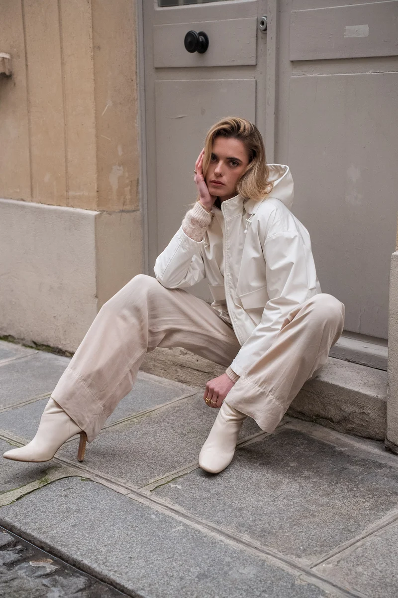 Veste imperméable à poches